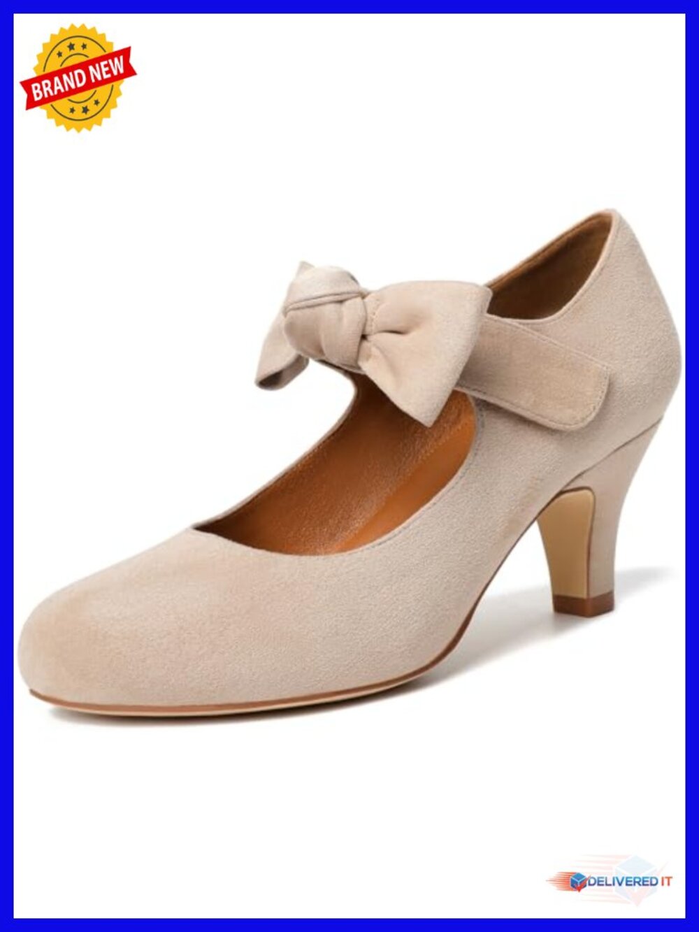 Vintage Bowtie Platform Pumps Ladies Sexy High Heeled Shoes Kitten Heel Ankle